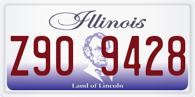 IL license plate Z909428