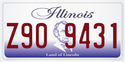 IL license plate Z909431