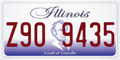 IL license plate Z909435