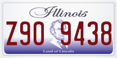 IL license plate Z909438