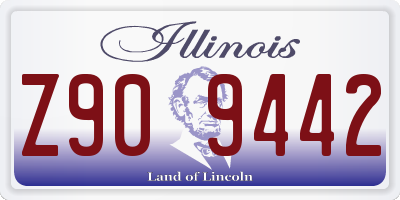 IL license plate Z909442