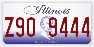 IL license plate Z909444