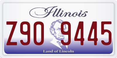 IL license plate Z909445