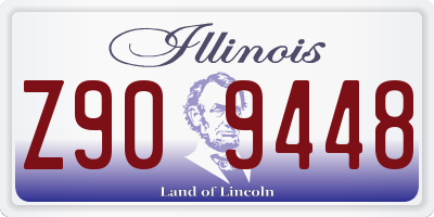 IL license plate Z909448