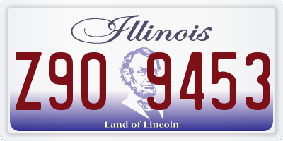 IL license plate Z909453