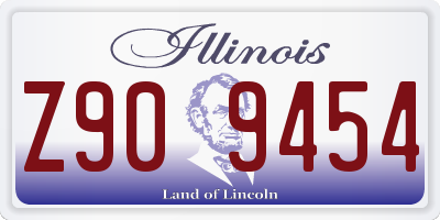 IL license plate Z909454