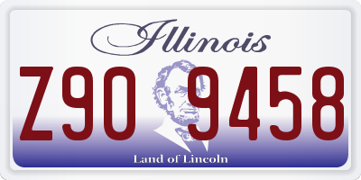 IL license plate Z909458