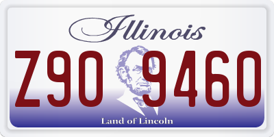 IL license plate Z909460