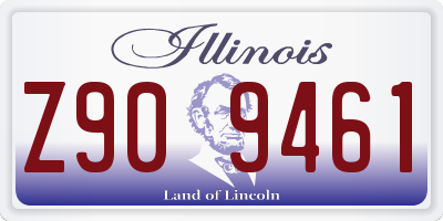 IL license plate Z909461