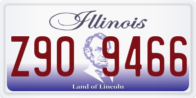 IL license plate Z909466