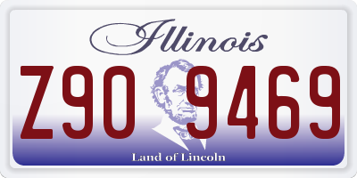IL license plate Z909469
