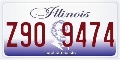 IL license plate Z909474