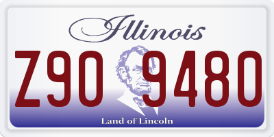 IL license plate Z909480