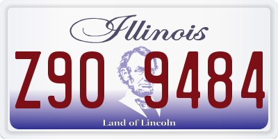 IL license plate Z909484