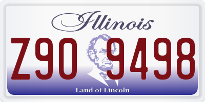 IL license plate Z909498