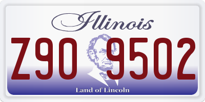 IL license plate Z909502