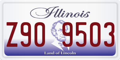 IL license plate Z909503