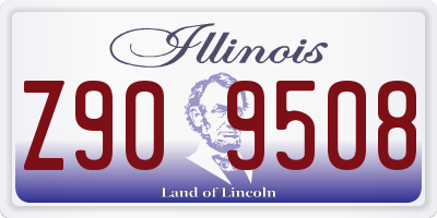 IL license plate Z909508