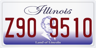 IL license plate Z909510