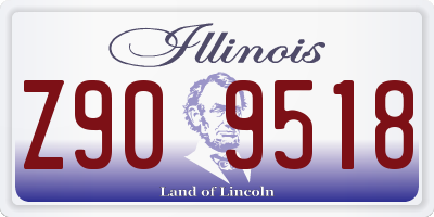 IL license plate Z909518