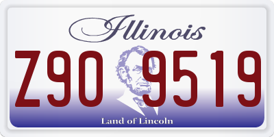 IL license plate Z909519