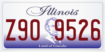 IL license plate Z909526