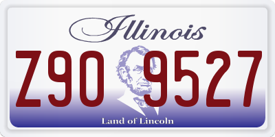 IL license plate Z909527