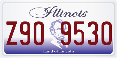 IL license plate Z909530