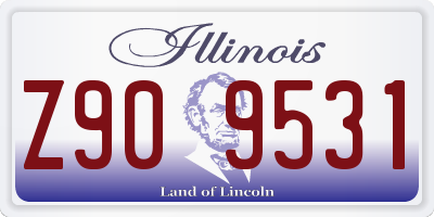IL license plate Z909531