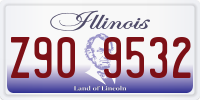 IL license plate Z909532