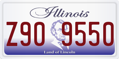IL license plate Z909550