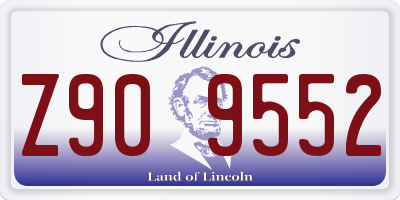 IL license plate Z909552