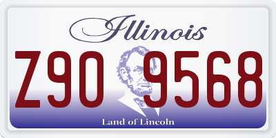 IL license plate Z909568