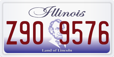 IL license plate Z909576