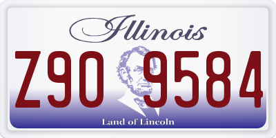 IL license plate Z909584