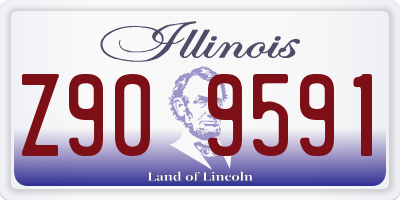 IL license plate Z909591