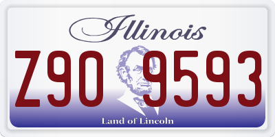 IL license plate Z909593