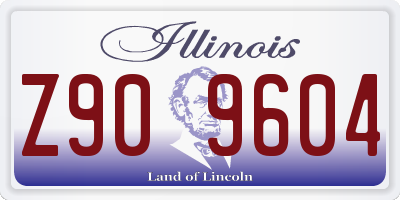 IL license plate Z909604