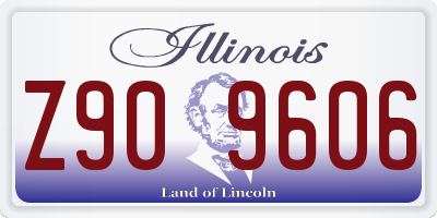 IL license plate Z909606
