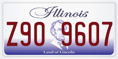 IL license plate Z909607