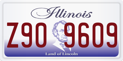 IL license plate Z909609