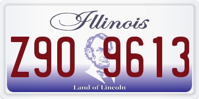 IL license plate Z909613