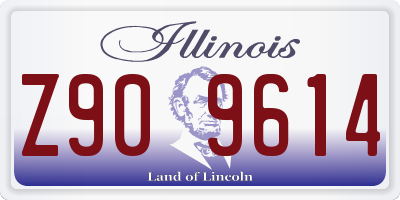 IL license plate Z909614