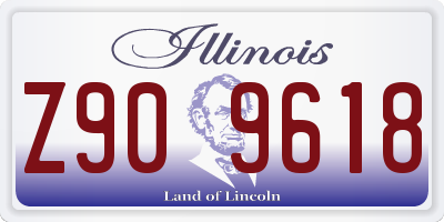 IL license plate Z909618