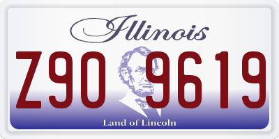 IL license plate Z909619