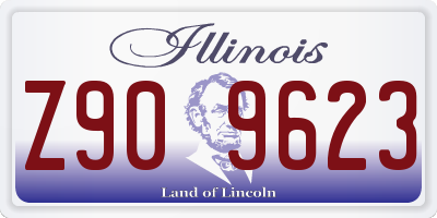 IL license plate Z909623