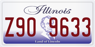 IL license plate Z909633