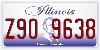 IL license plate Z909638