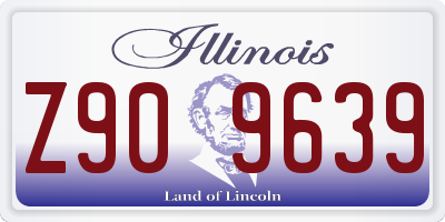 IL license plate Z909639