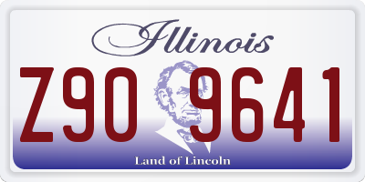 IL license plate Z909641